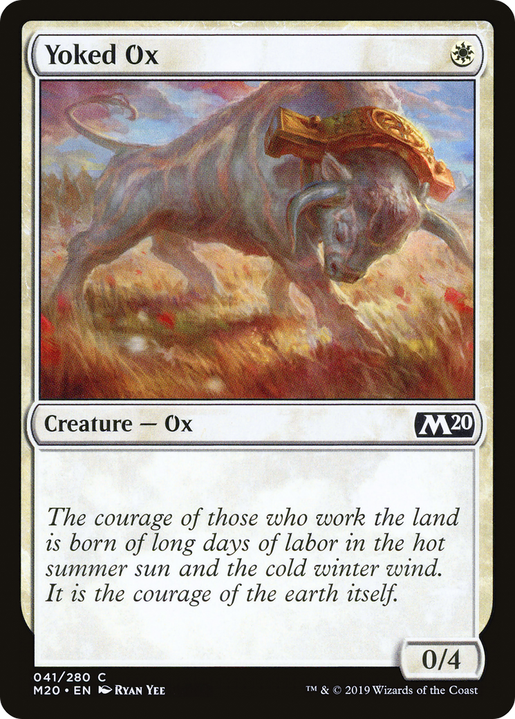 Yoked Ox (M20-041) [Core Set 2020] Foil