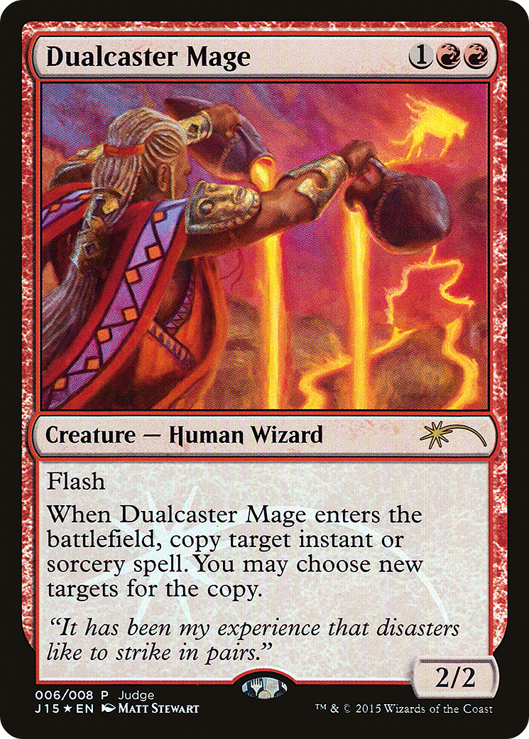 Dualcaster Mage (JDG-006) [Judge Gift Cards 2015] Foil