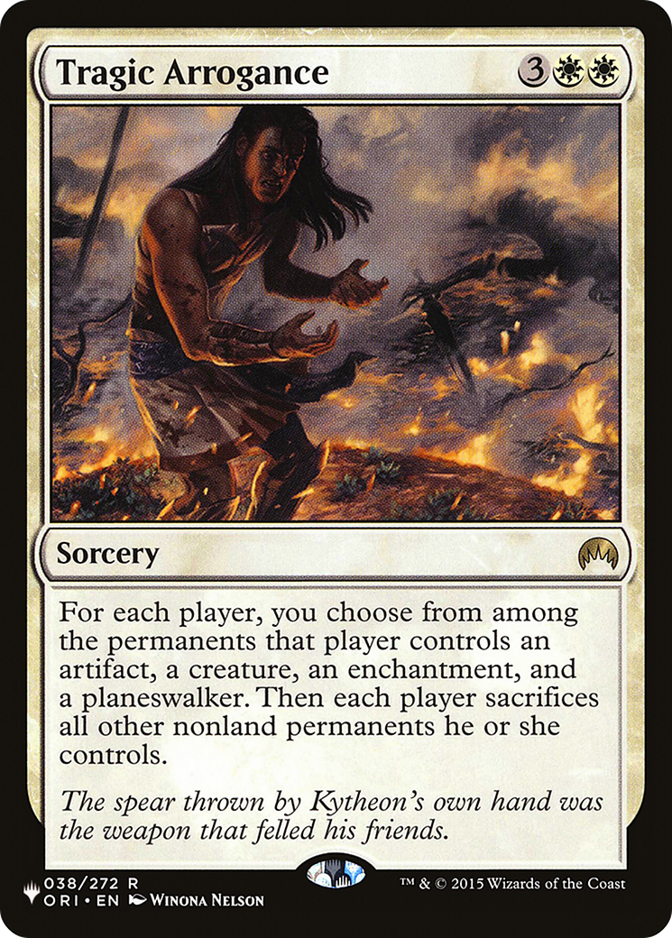 Tragic Arrogance (LIST-ORI-38) [The List Reprints]