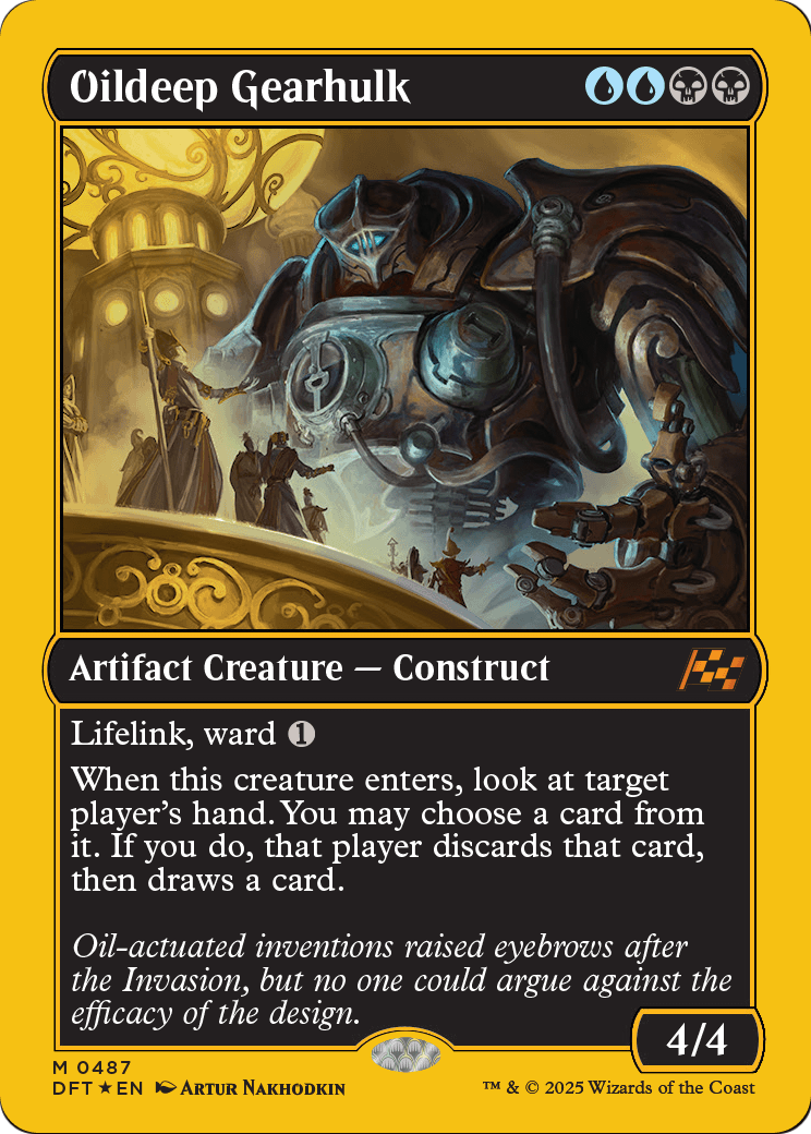 Oildeep Gearhulk (First-Place Foil) (DFT-487) [Aetherdrift] Foil