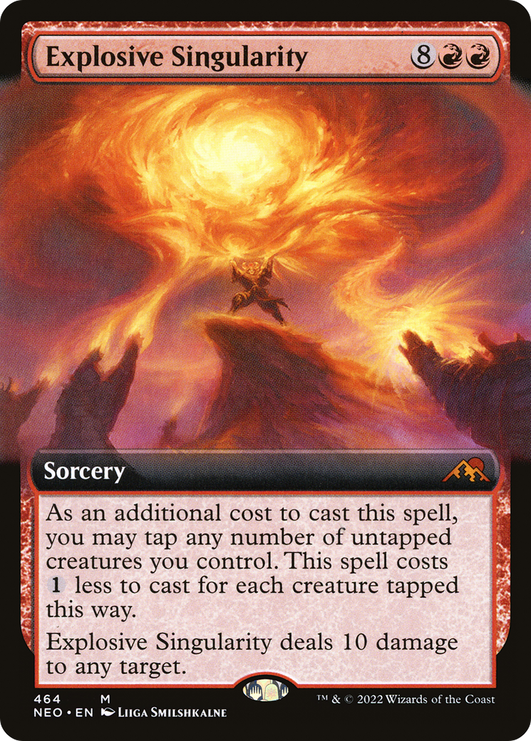 Explosive Singularity (Extended Art) (NEO-464) [Kamigawa: Neon Dynasty]