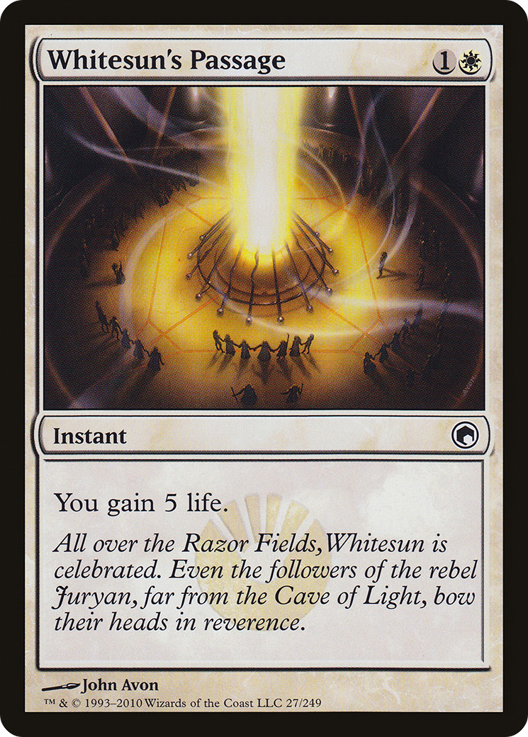 Whitesun's Passage (SOM-027) [Scars of Mirrodin]