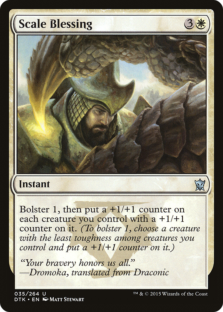 Scale Blessing (DTK-035) [Dragons of Tarkir] Foil