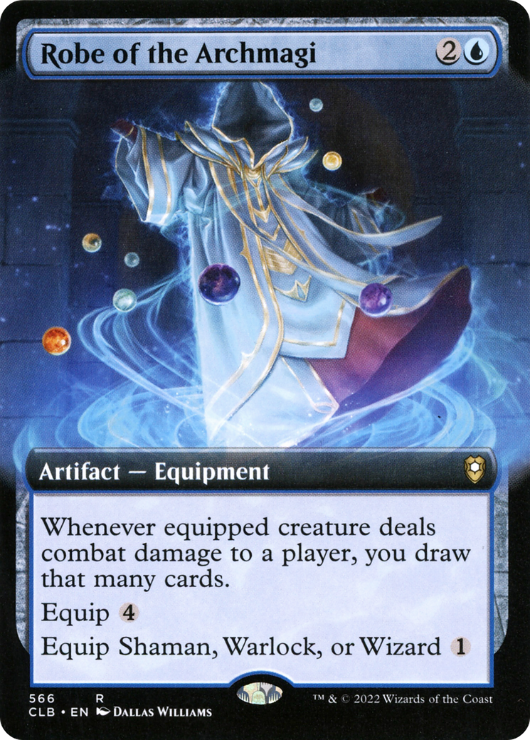 Robe of the Archmagi (Extended Art) (CLB-566) [Commander Legends: Battle for Baldur's Gate] Foil