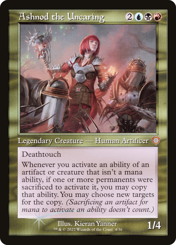 Ashnod the Uncaring (Retro Frame) (BRC-004) [The Brothers' War Commander] Foil