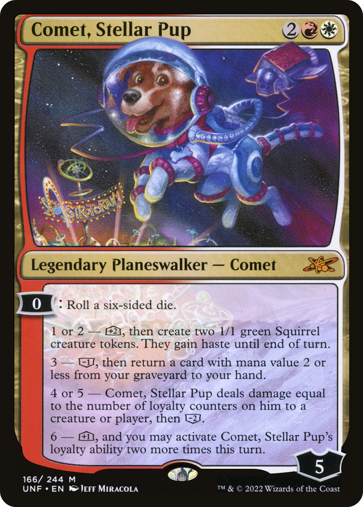 Comet, Stellar Pup (UNF-166) [Unfinity] Foil