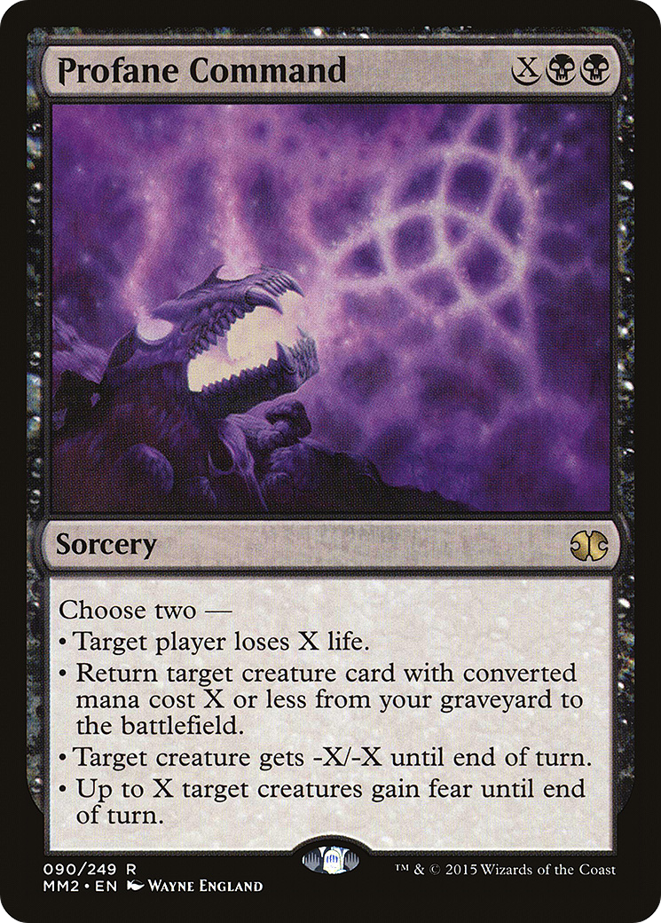 Profane Command (MM2-090) [Modern Masters 2015] Foil