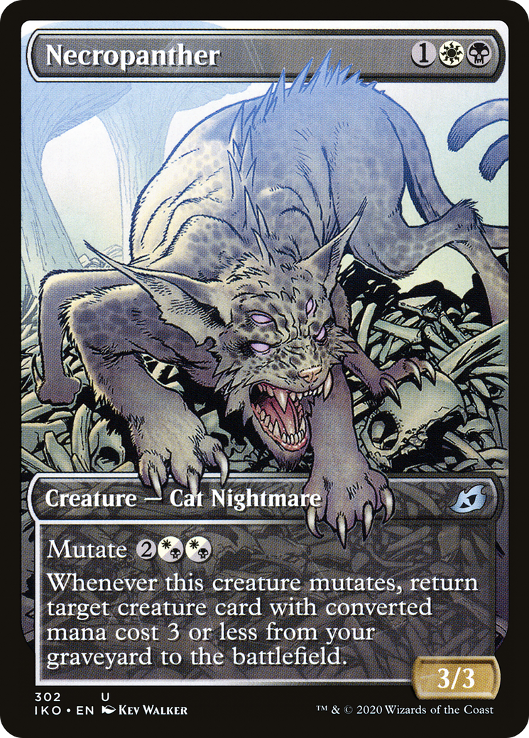 Necropanther (Showcase) (IKO-302) [Ikoria: Lair of Behemoths]