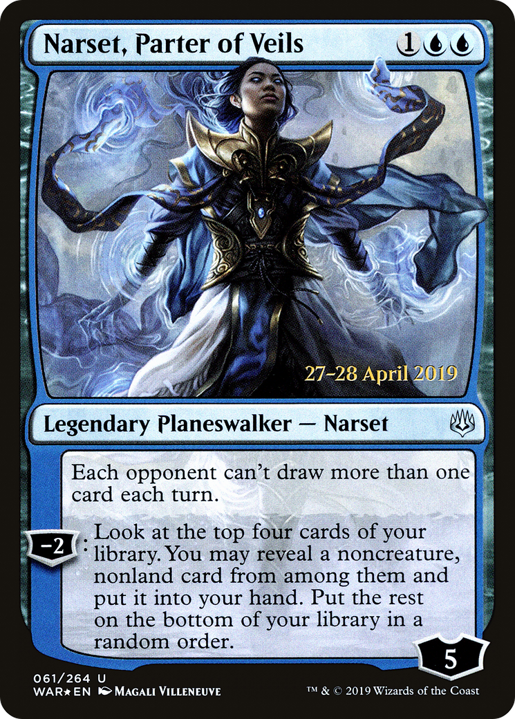Narset, Parter of Veils (PRE-61S) [War of the Spark Promos] Foil