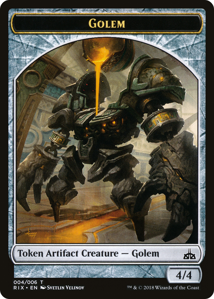 Golem Token (RIX-004) [Rivals of Ixalan Tokens]