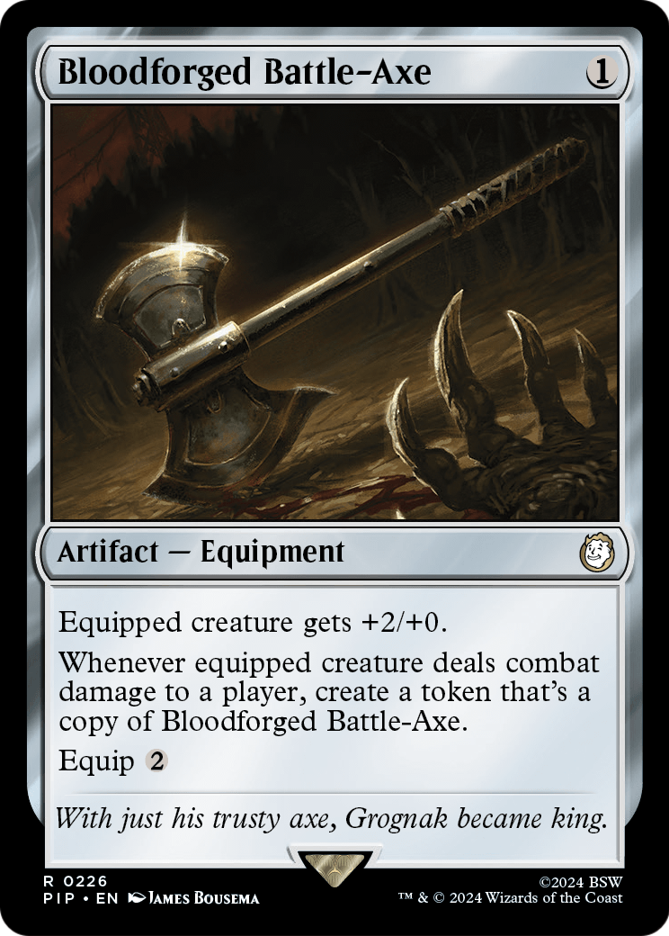 Bloodforged Battle-Axe (PIP-226) [Fallout]