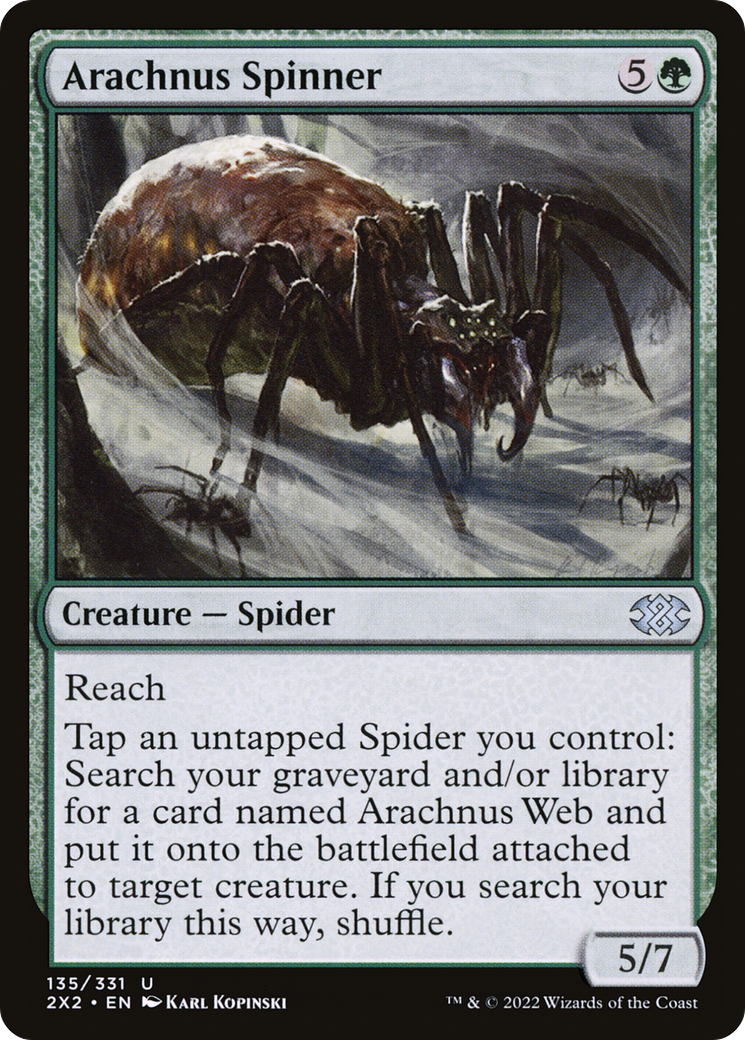 Arachnus Spinner (2X2-135) [Double Masters 2022] Foil