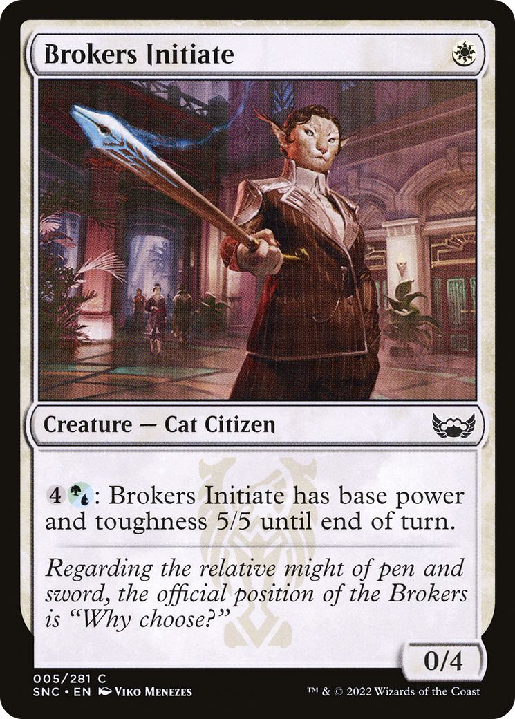 Brokers Initiate (SNC-005) [Streets of New Capenna]