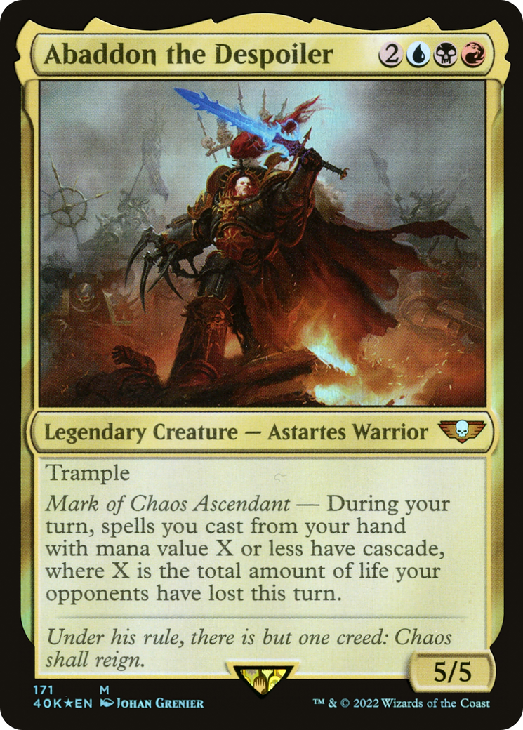 Abaddon the Despoiler (40K-171) [Warhammer 40,000 Commander] Foil