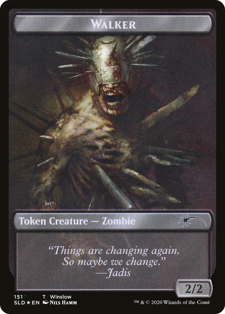 Walker (Winslow // Metal Head) Token (SLD-151) [Secret Lair Drop] Foil