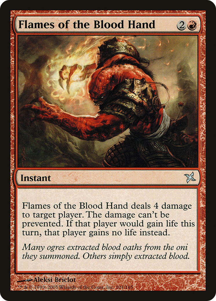 Flames of the Blood Hand (BOK-101) [Betrayers of Kamigawa] Foil