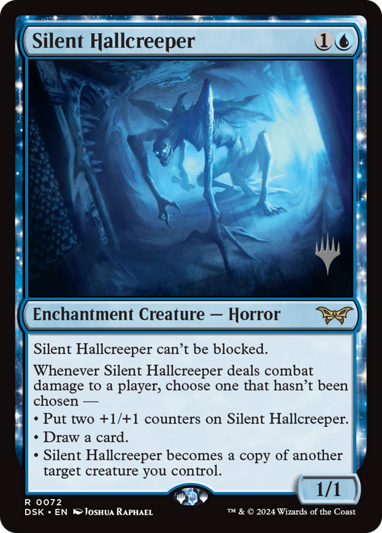 Silent Hallcreeper (PPDSK-072) [Promo Pack: Duskmourn: House of Horror Promos]