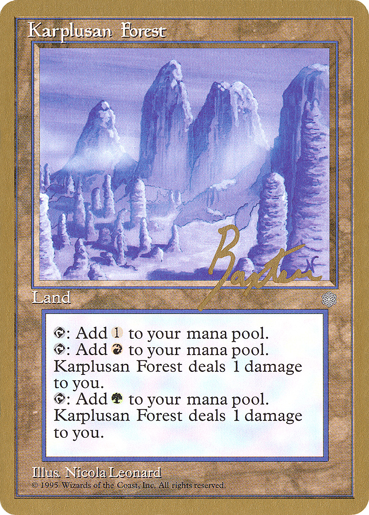Karplusan Forest - 1996 George Baxter (ICE) [Pro Tour Collector Set]
