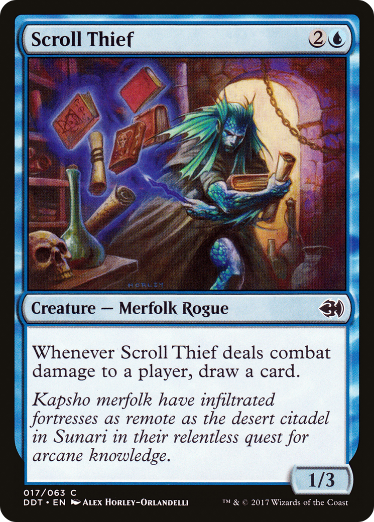 Scroll Thief (DDT-017) [Duel Decks: Merfolk vs. Goblins]