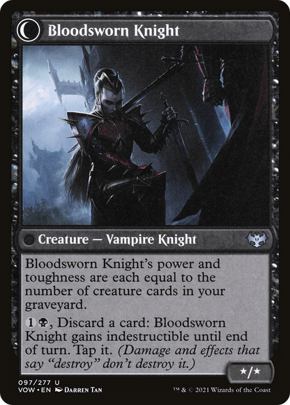 Bloodsworn Squire (VOW-097) [Innistrad: Crimson Vow] Foil