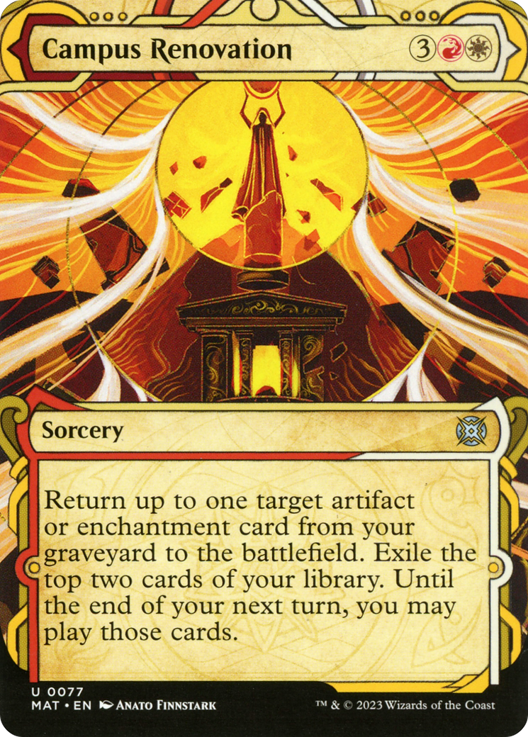 Campus Renovation (Showcase) (MAT-077) (Borderless) [March of the Machine: The Aftermath] Foil