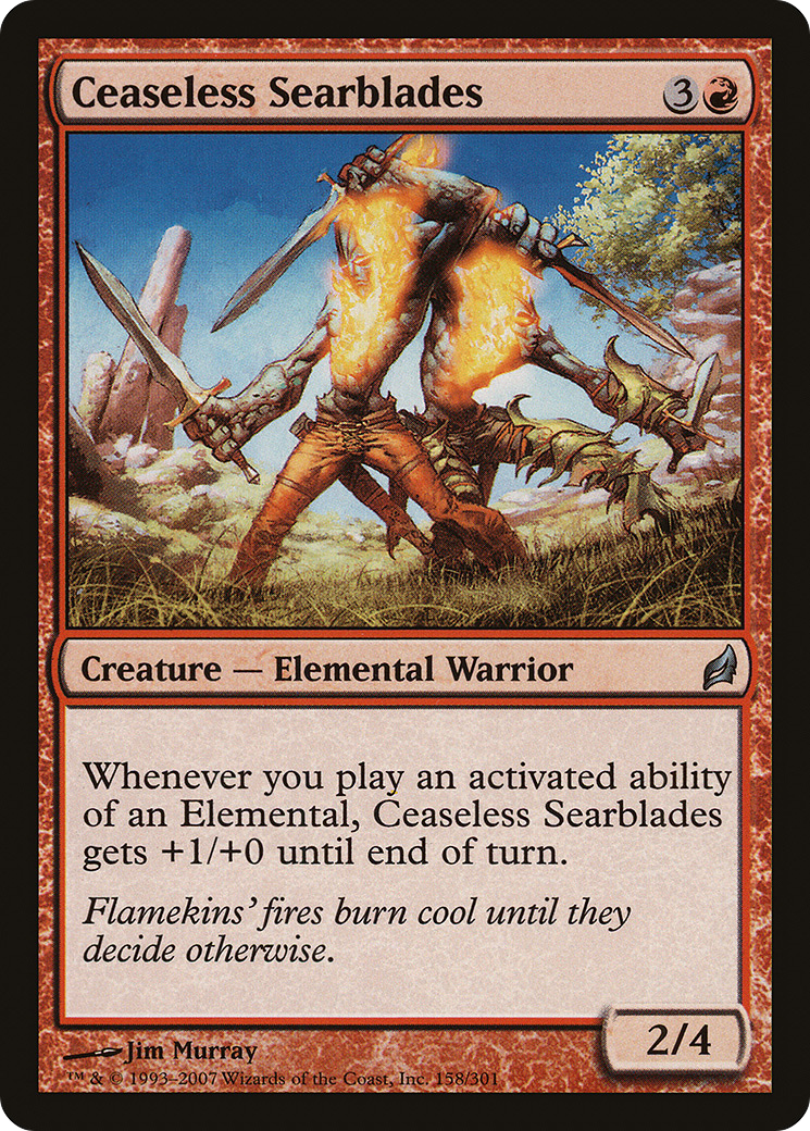 Ceaseless Searblades (LRW-158) [Lorwyn] Foil