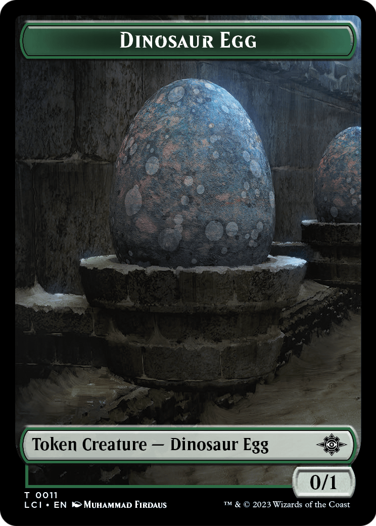Dinosaur Egg (TLCI-011) [The Lost Caverns of Ixalan Tokens] Foil