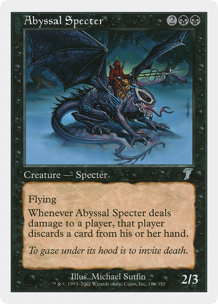 Abyssal Specter (7ED-116) [7th Edition]