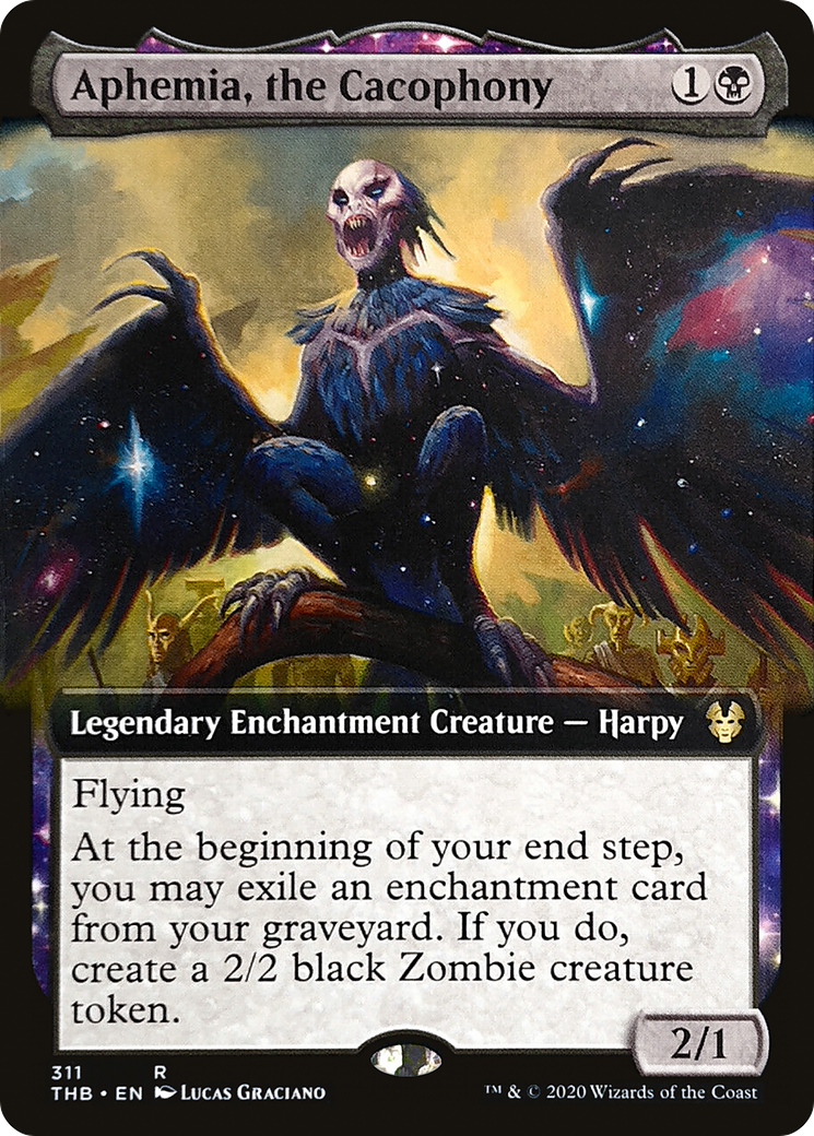 Aphemia, the Cacophony (Extended Art) (THB-311) [Theros Beyond Death] Foil