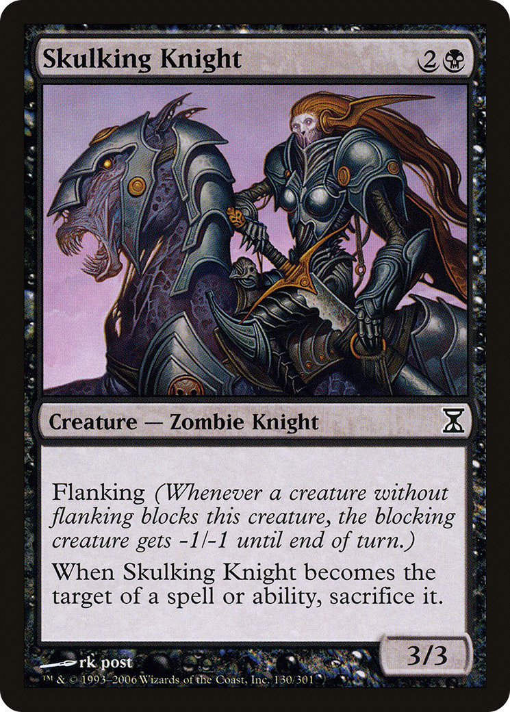 Skulking Knight (TSP-130) [Time Spiral] Foil