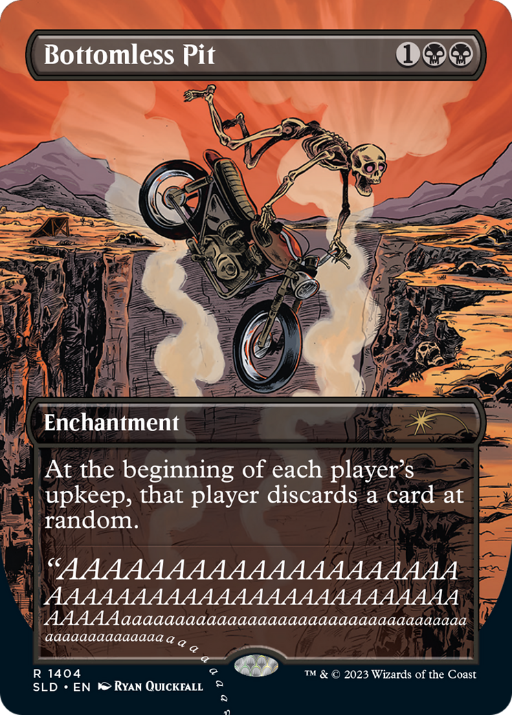 Bottomless Pit (SLD-1404) (Borderless) [Secret Lair Drop] Foil