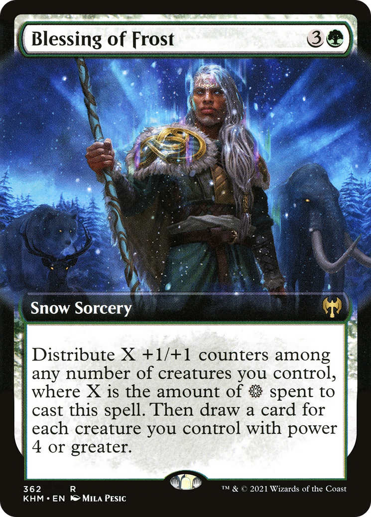 Blessing of Frost (Extended Art) (KHM-362) [Kaldheim]