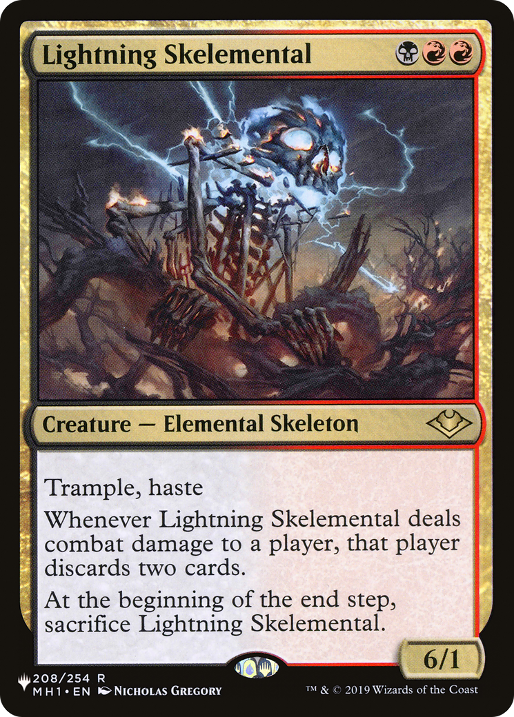 Lightning Skelemental (LIST-MH1-208) [The List]