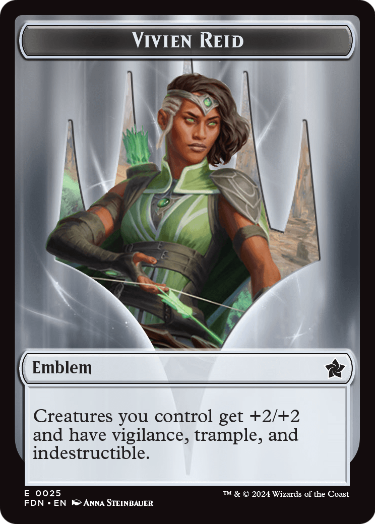 Vivien Reid Emblem (TFDN-025) [Foundations Tokens]