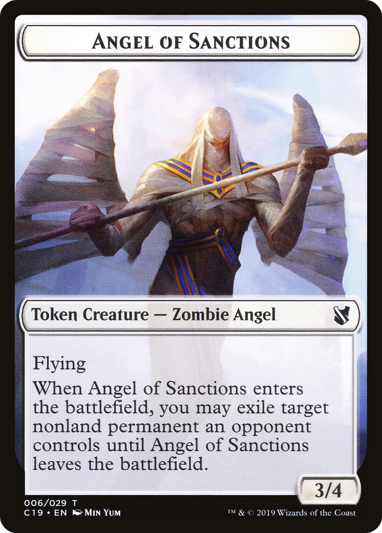 Angel of Sanctions (TC19-006) [Commander 2019 Tokens]