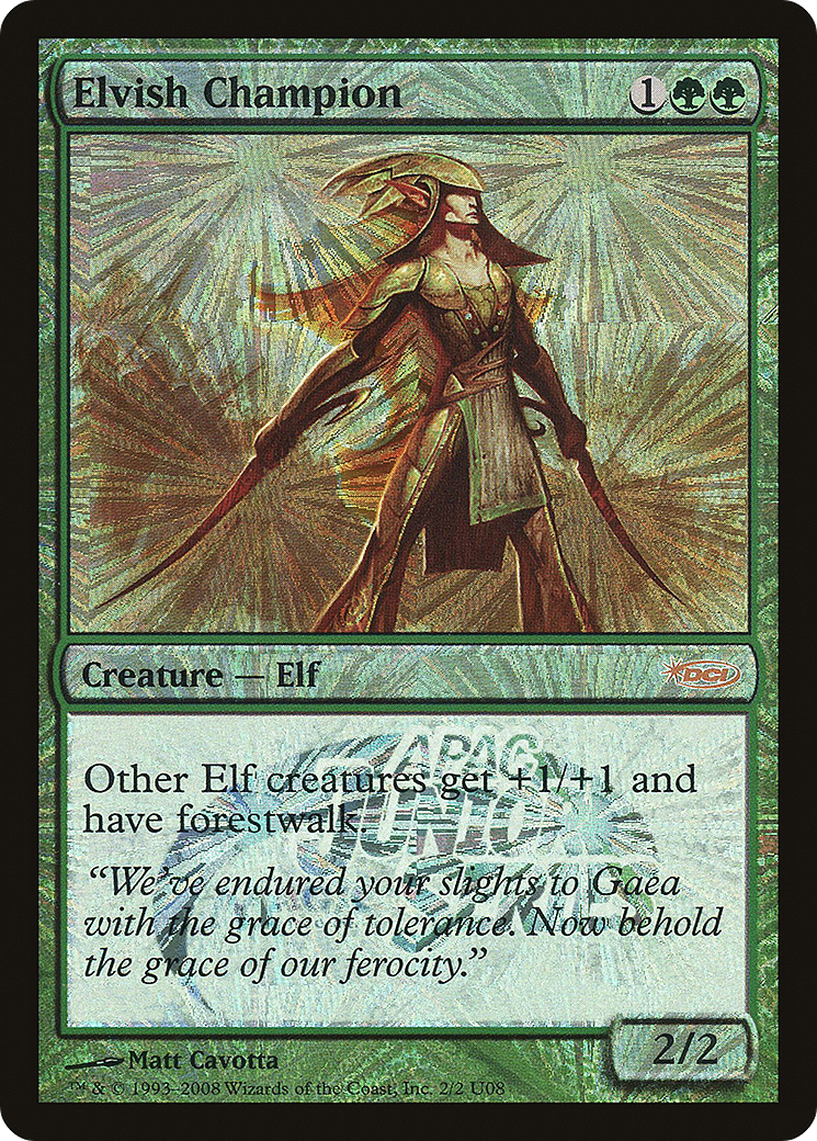 Elvish Champion (Junior APAC Series) (JSS-2U08) [Junior APAC Series] Foil
