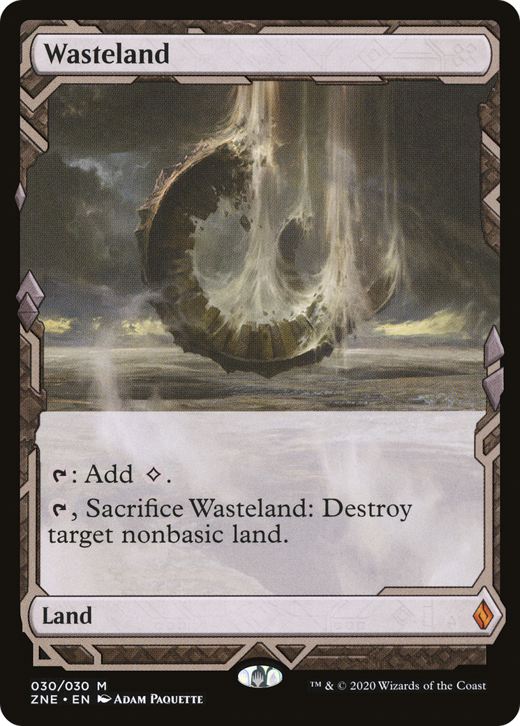 Wasteland (ZNE-030) [Zendikar Rising Expeditions] Foil