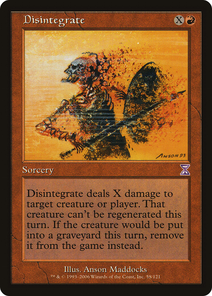 Disintegrate (TSB-058) [Time Spiral Timeshifted] Foil