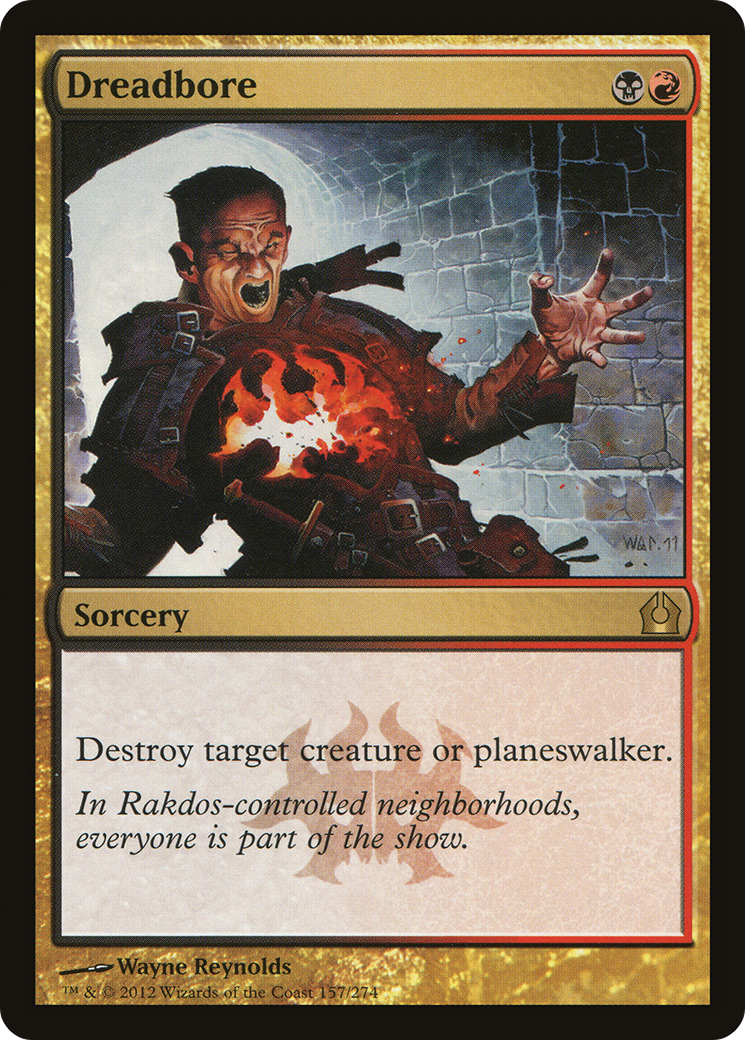 Dreadbore (RTR-157) [Return to Ravnica] Foil