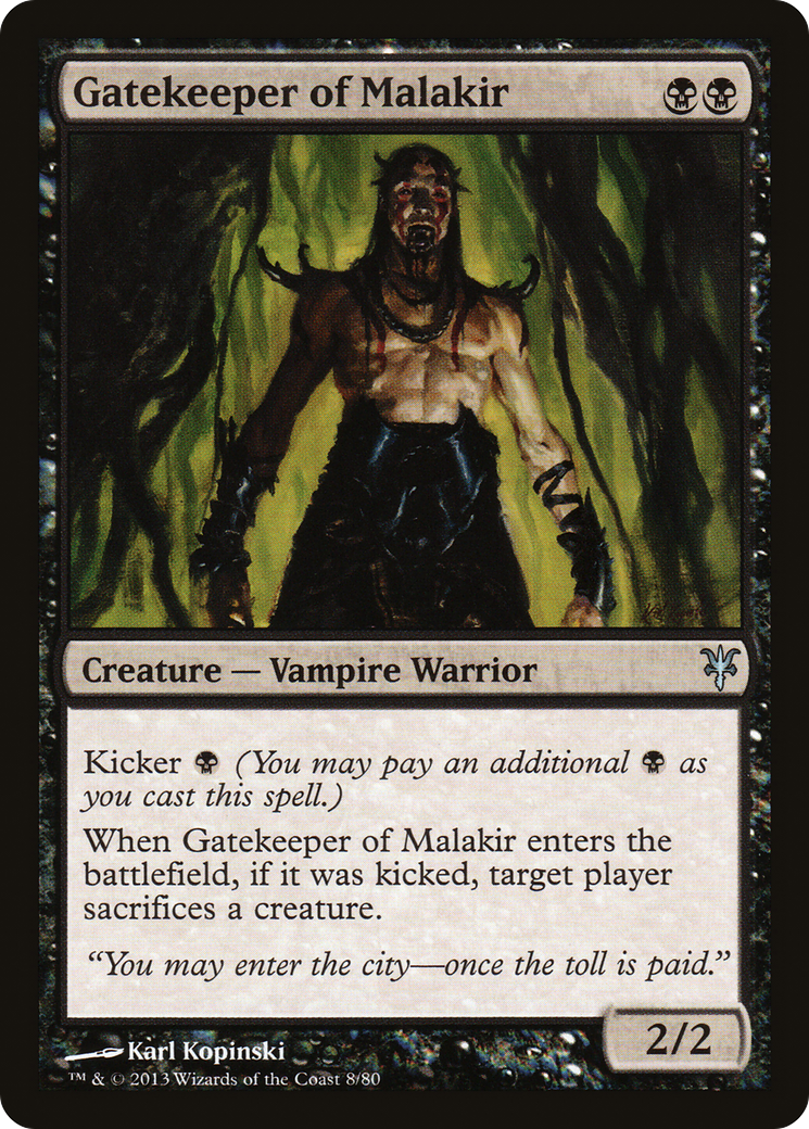 Gatekeeper of Malakir (DDK-008) [Duel Decks: Sorin vs. Tibalt]