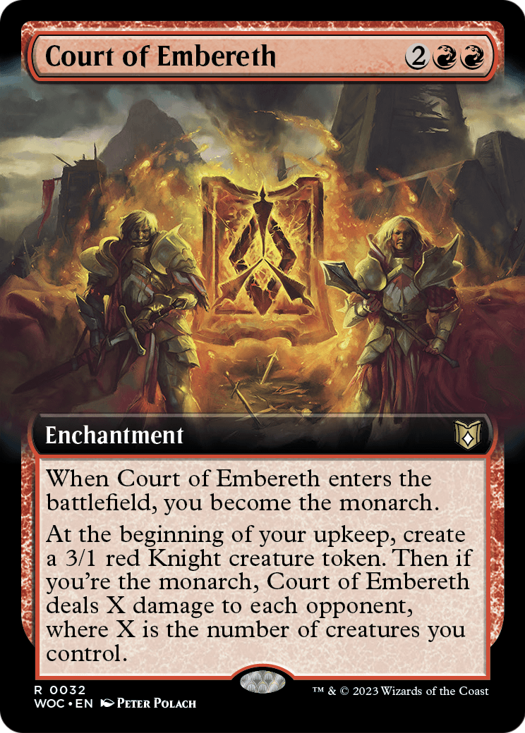 Court of Embereth (Extended Art) (WOC-032) [Wilds of Eldraine Commander] Foil