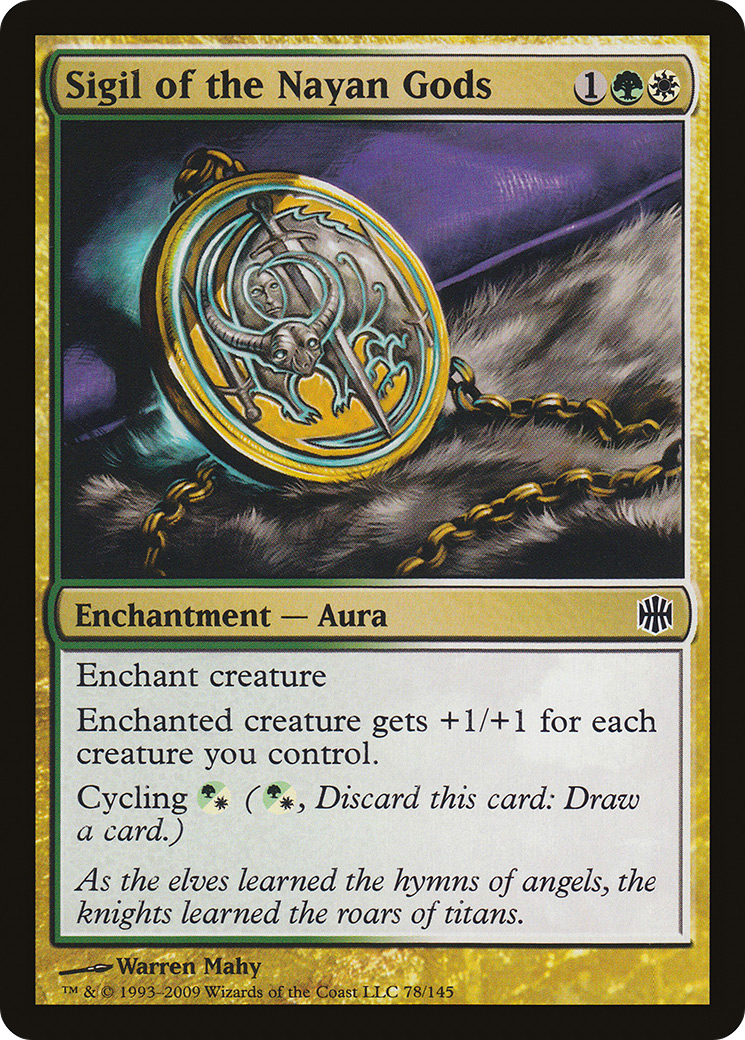 Sigil of the Nayan Gods (ARB-078) [Alara Reborn] Foil