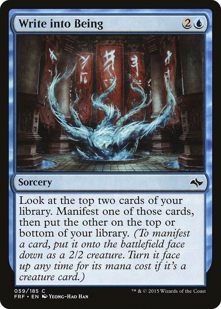 Write into Being (FRF-059) [Fate Reforged] Foil