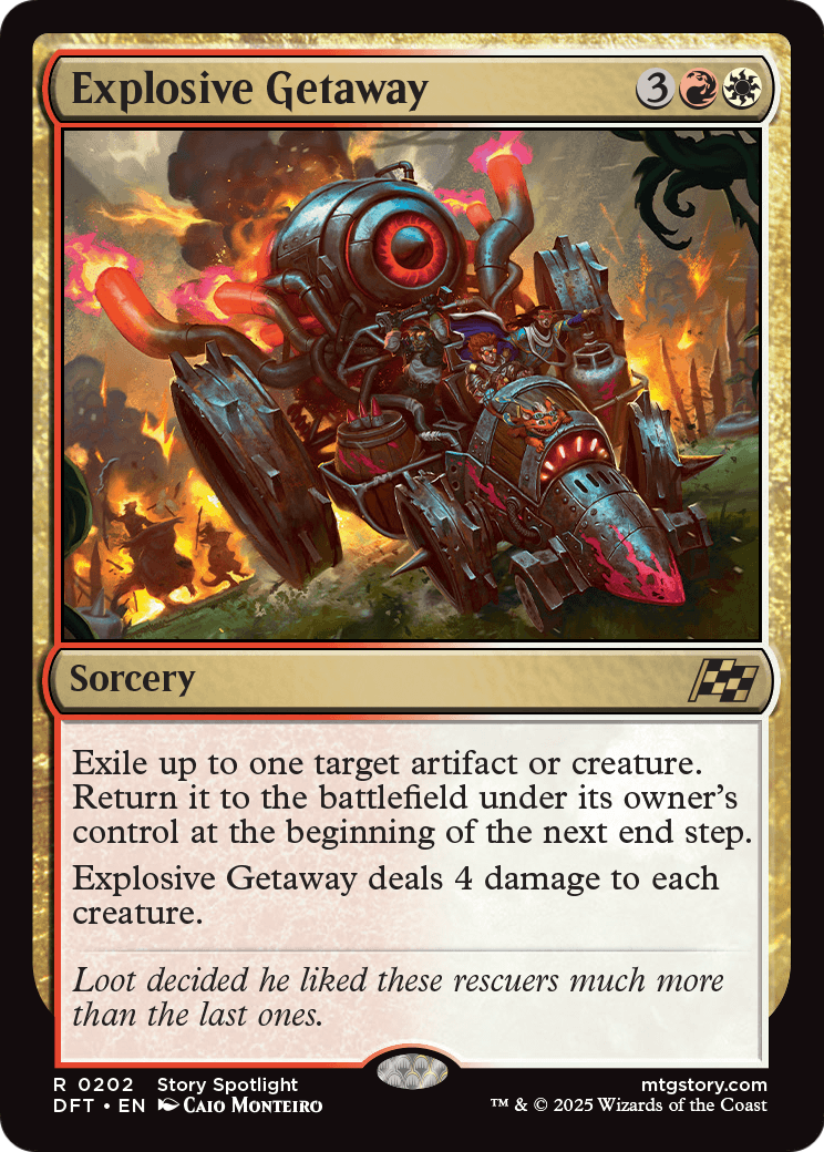 Explosive Getaway (DFT-202) [Aetherdrift] Foil