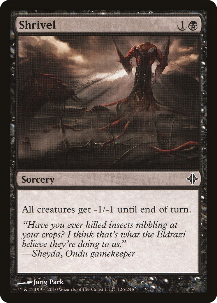 Shrivel (ROE-126) [Rise of the Eldrazi] Foil