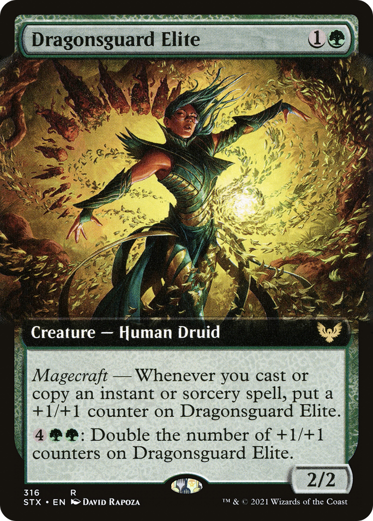 Dragonsguard Elite (Extended Art) (STX-316) [Strixhaven: School of Mages] Foil