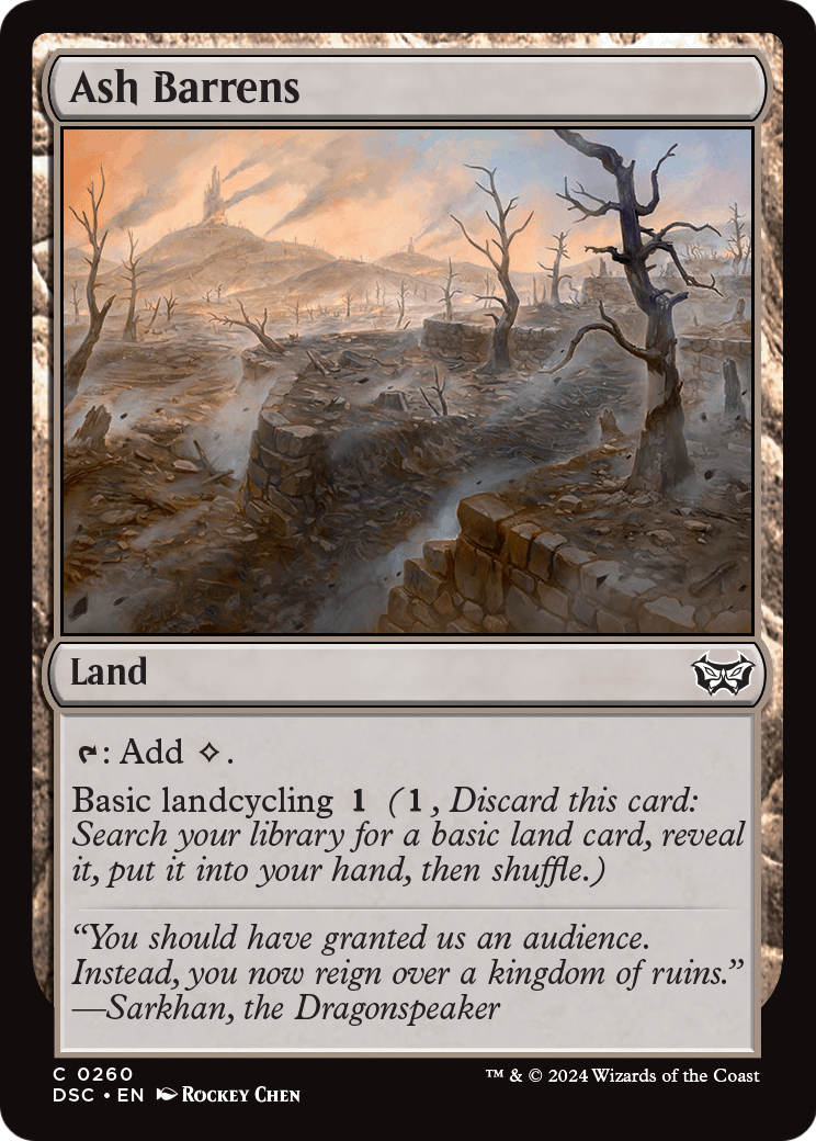 Ash Barrens (DSC-260) [Duskmourn: House of Horror Commander]