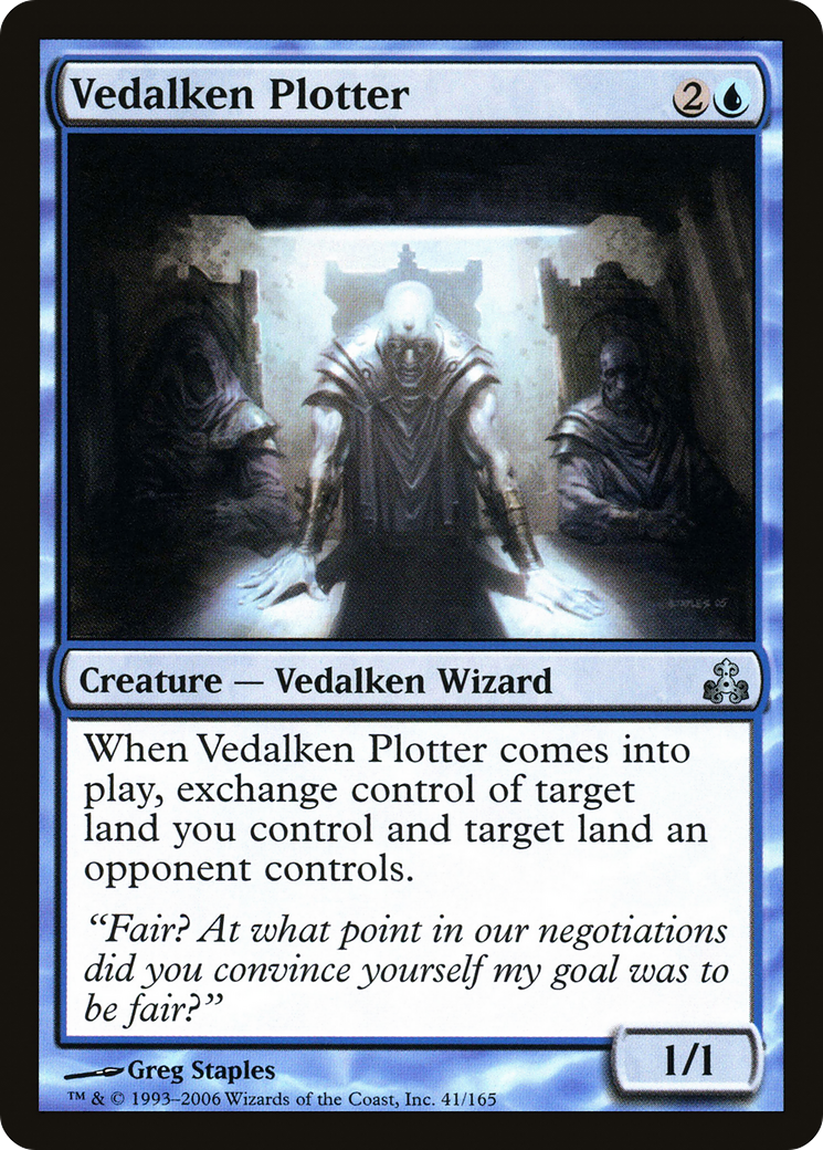 Vedalken Plotter (GPT-041) [Guildpact] Foil