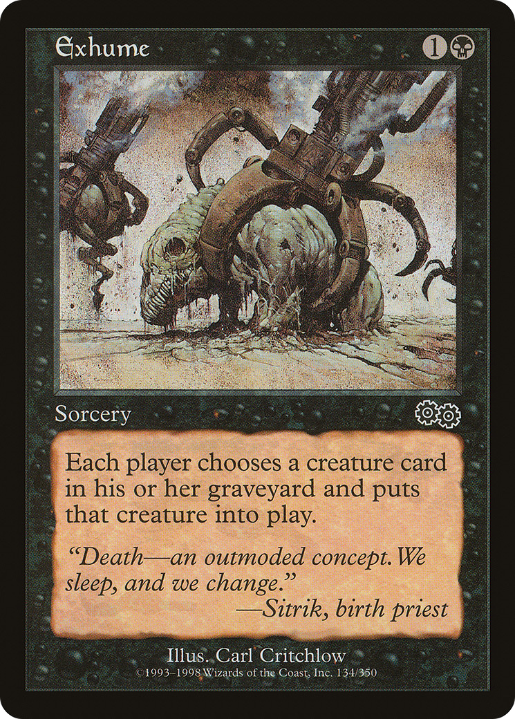 Exhume (USG-134) [Urza's Saga]
