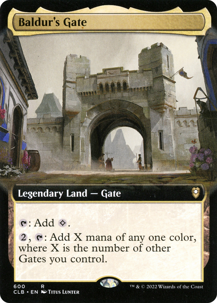 Baldur's Gate (Extended Art) (CLB-600) [Commander Legends: Battle for Baldur's Gate] Foil